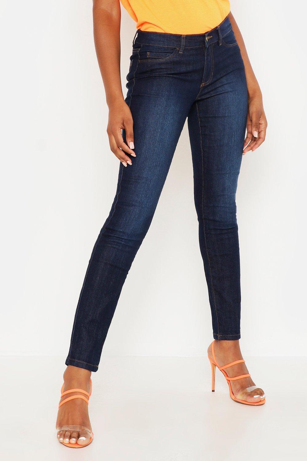 elastic denim jeans