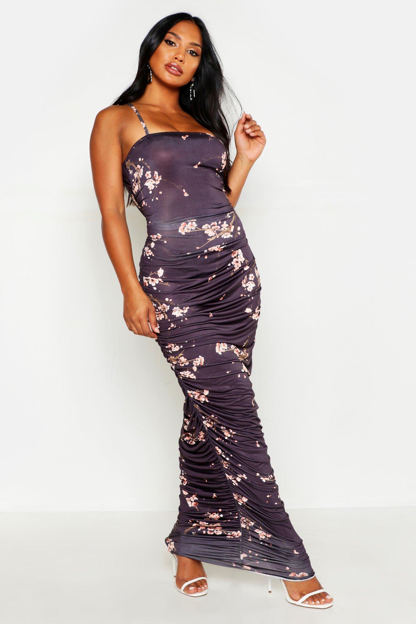 boohoo midaxi dress