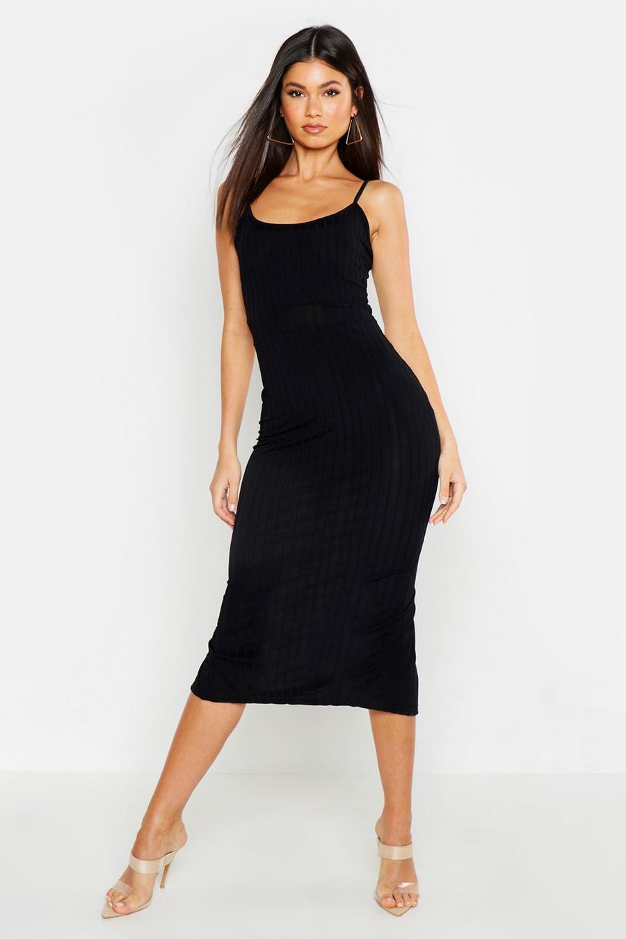 Ribbed Strappy Midaxi Dress image number 1