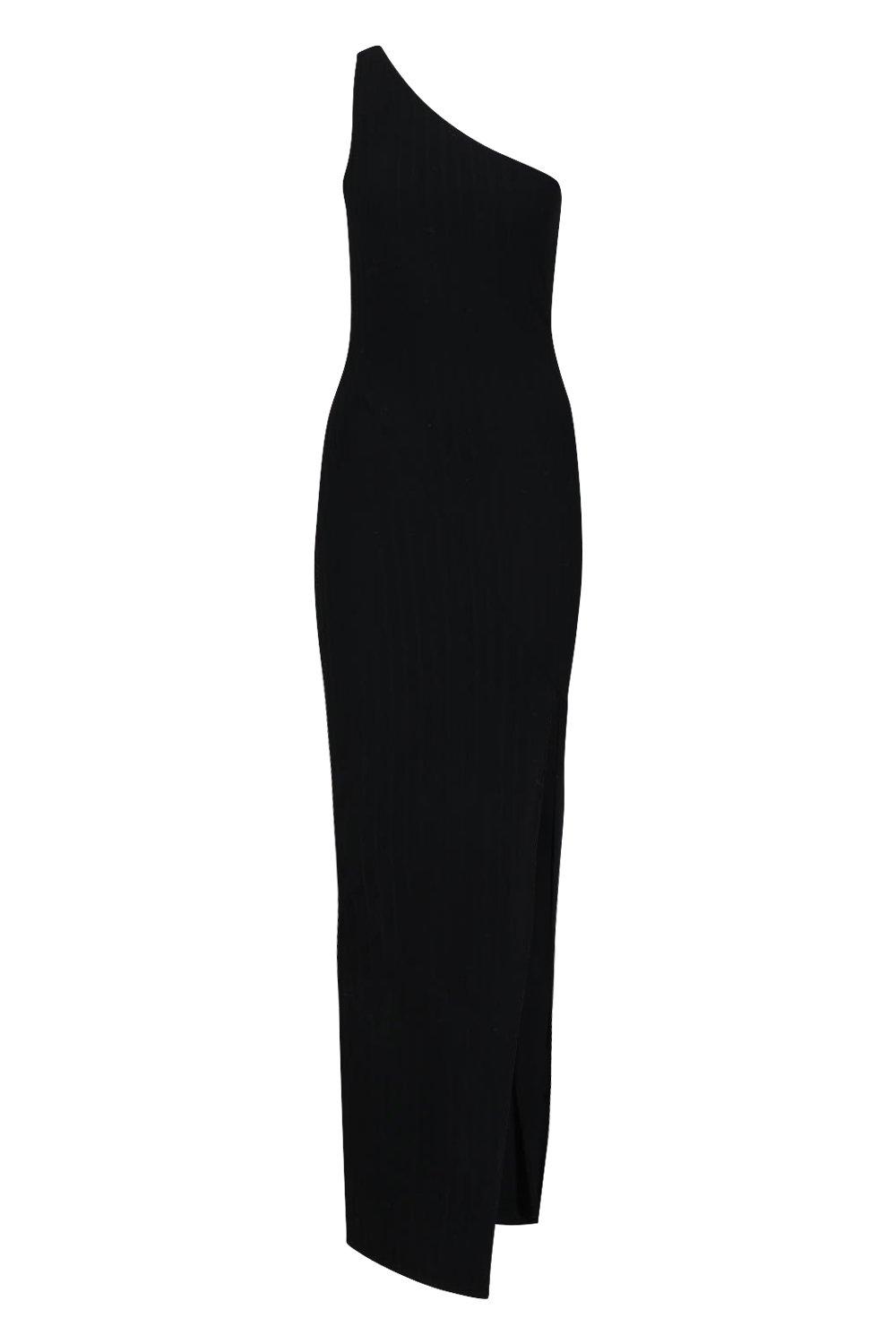 Ribbed One Shoulder Maxi Dress