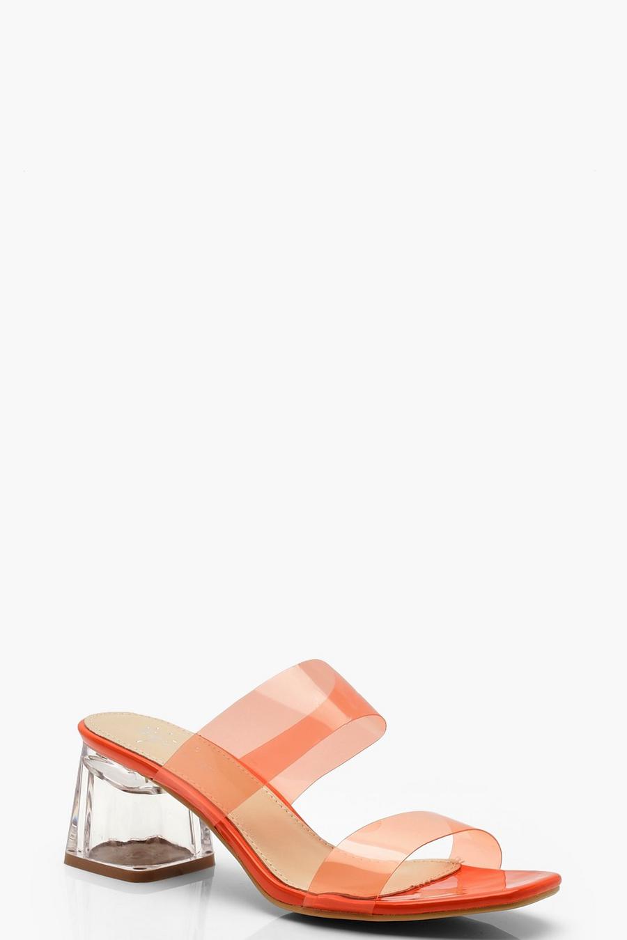 Neon Clear Strap Mules image number 1
