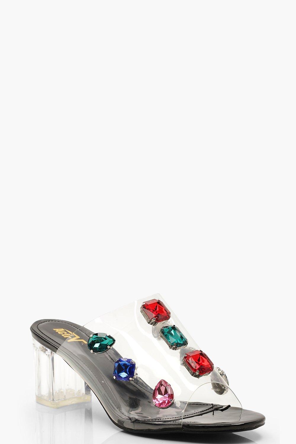 boohoo clear heels