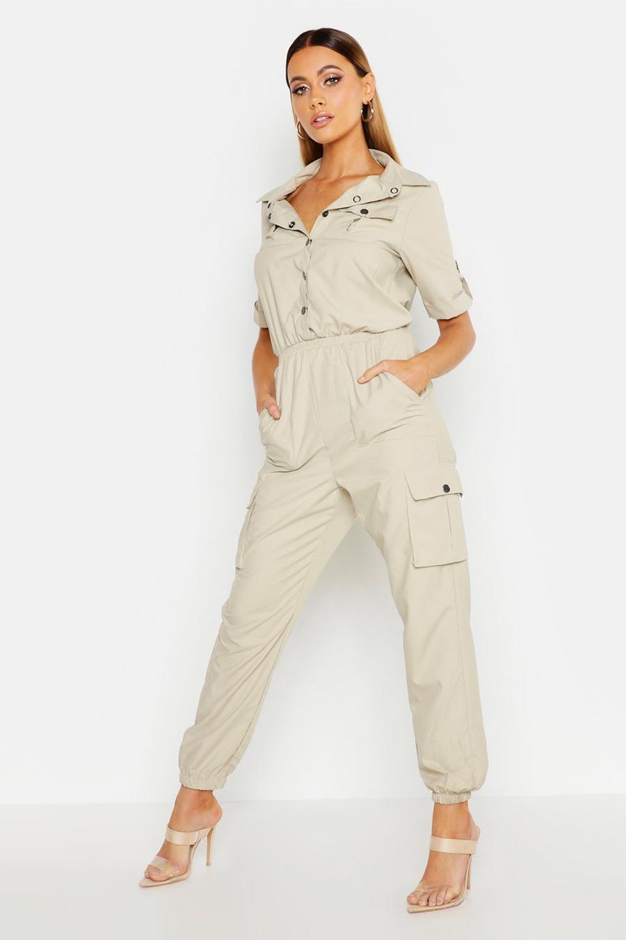 Leichter Utility-Overall, Beige image number 1