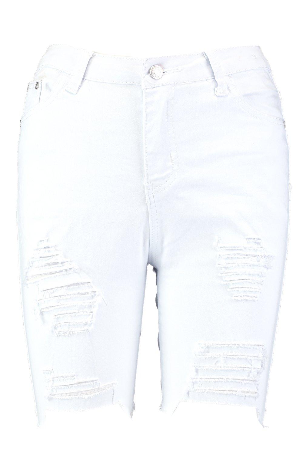 Distressed Denim Cycling Denim Short