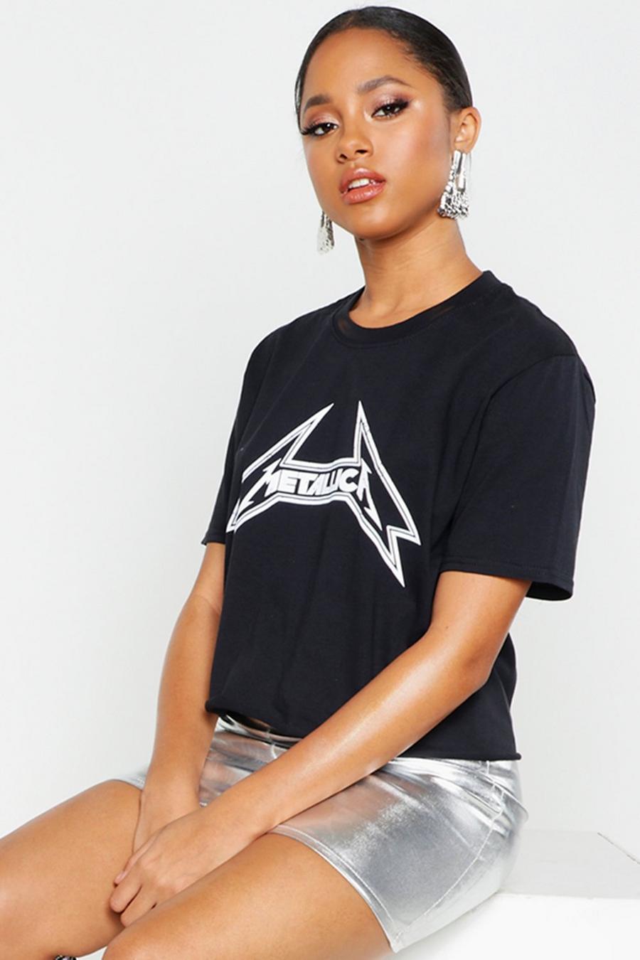 Metallica Licenced Cropped T-Shirt image number 1