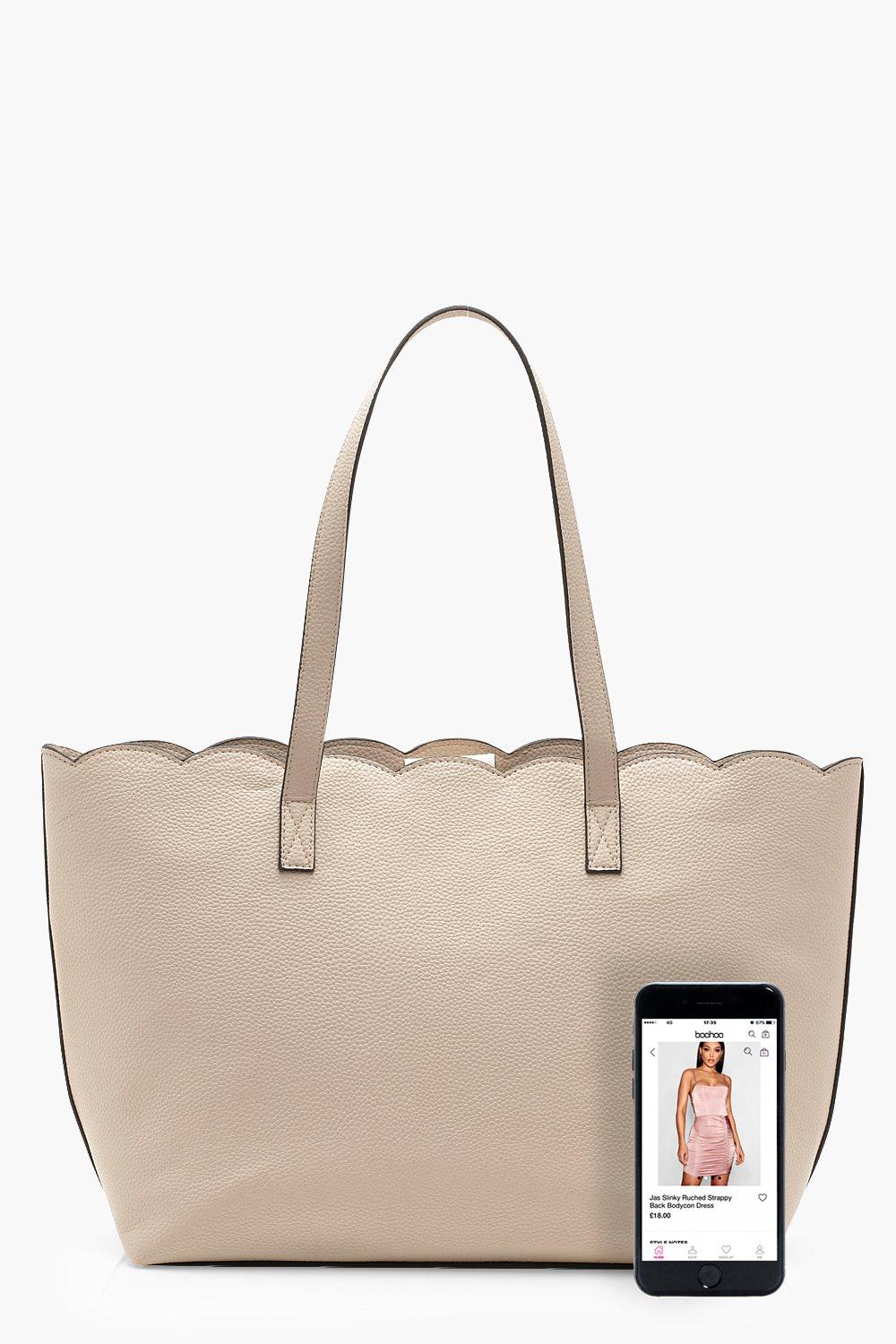 Scallop Edge Tote Bag