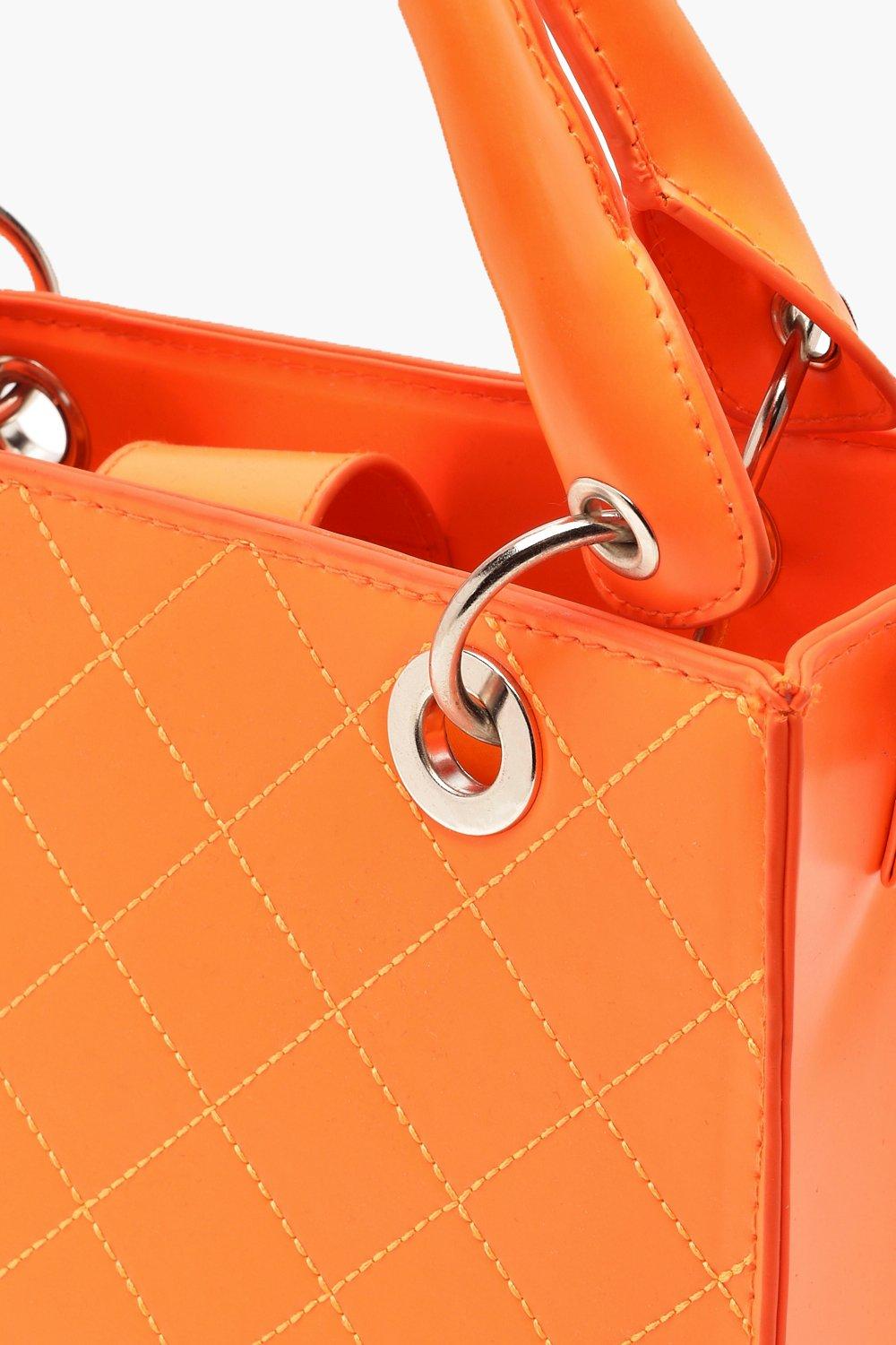 STRUCTURED mini bag - ORANGE