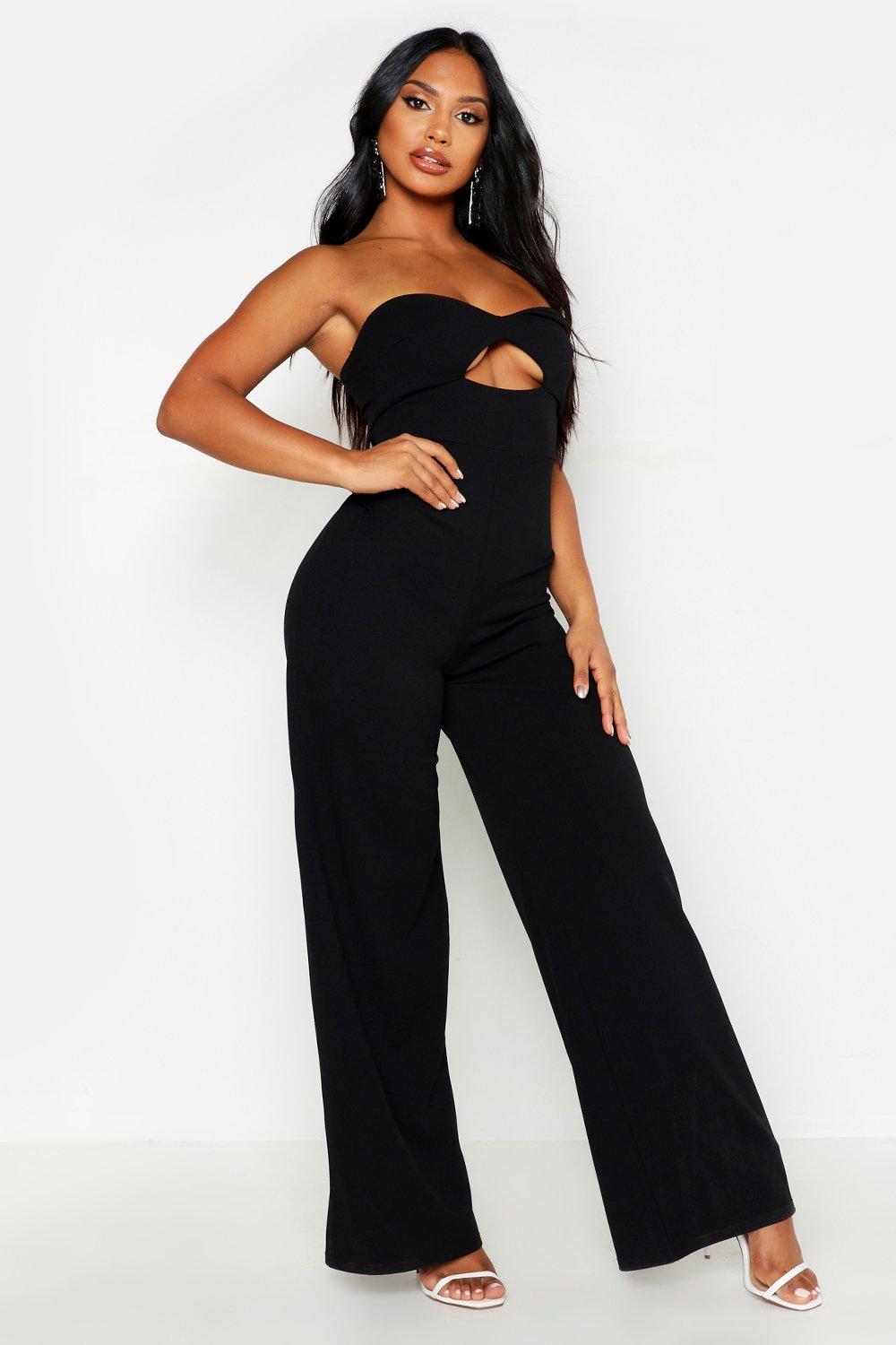 bandeau cut out jumpsuit