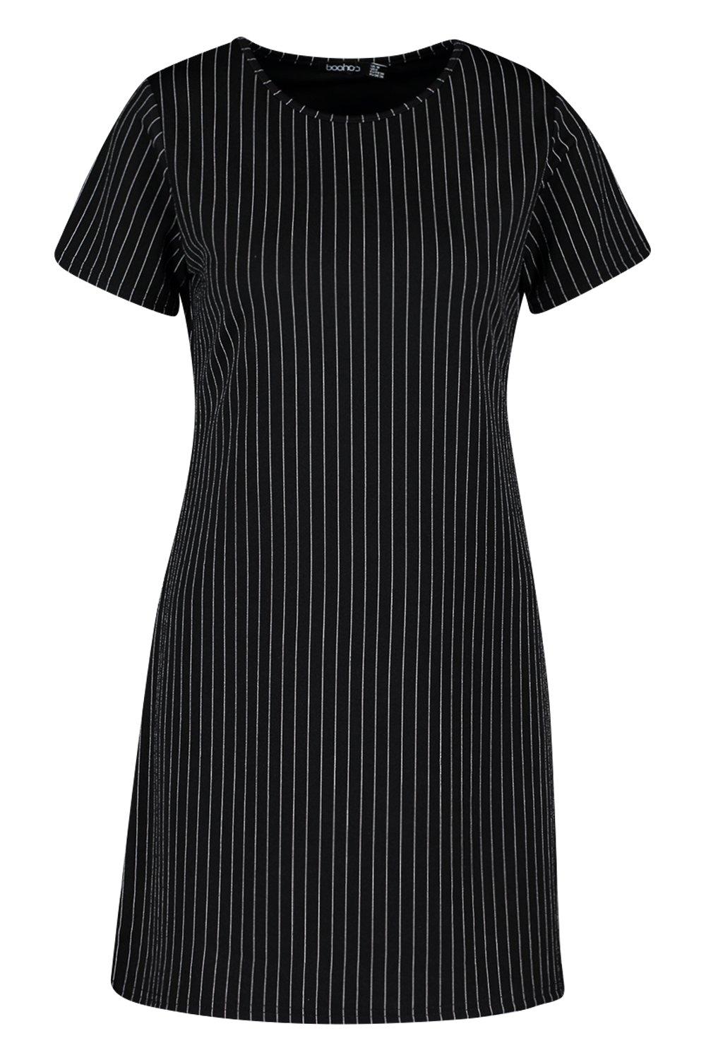 Pinstripe shift sale dress