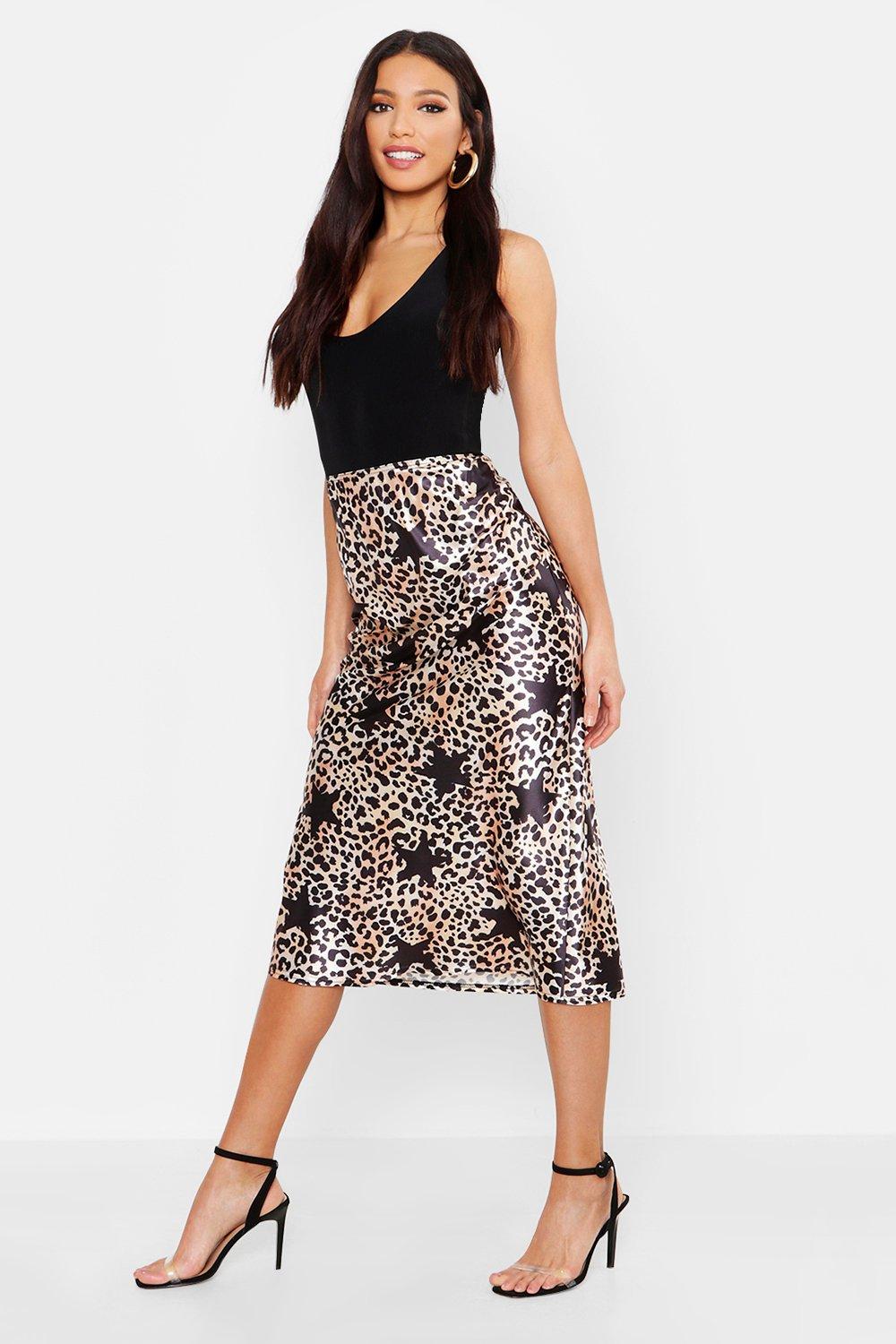 boohoo star leopard print dress