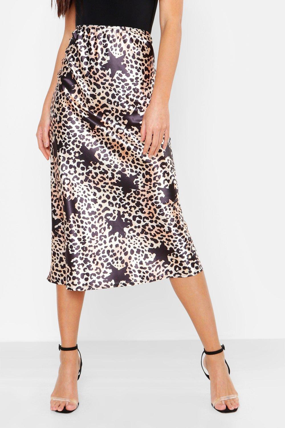 boohoo leopard star dress