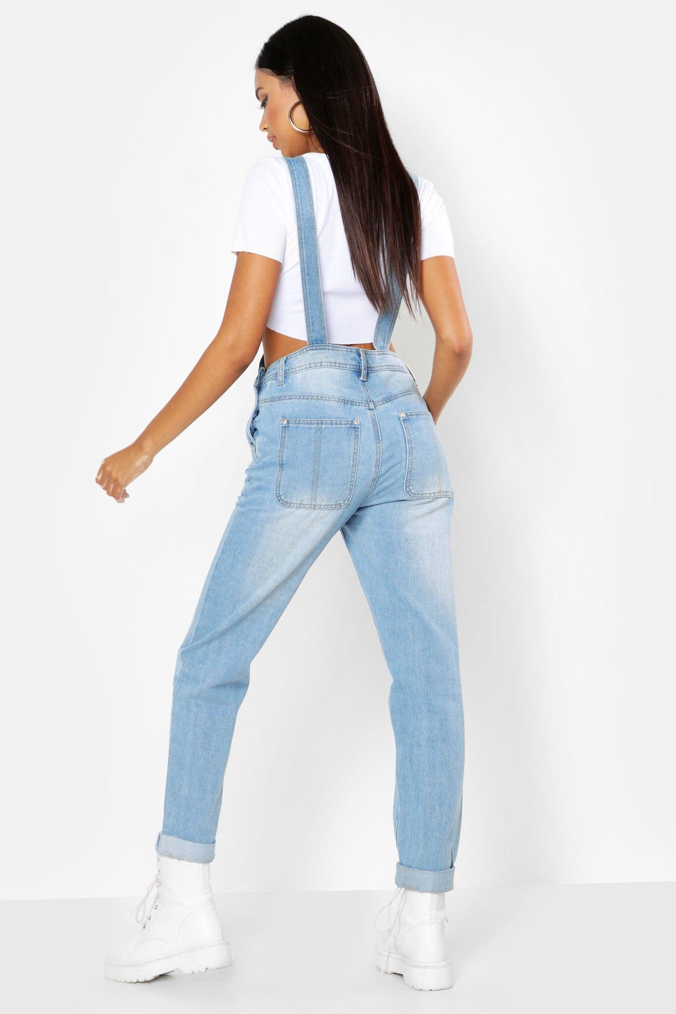 boyfriend denim dungarees