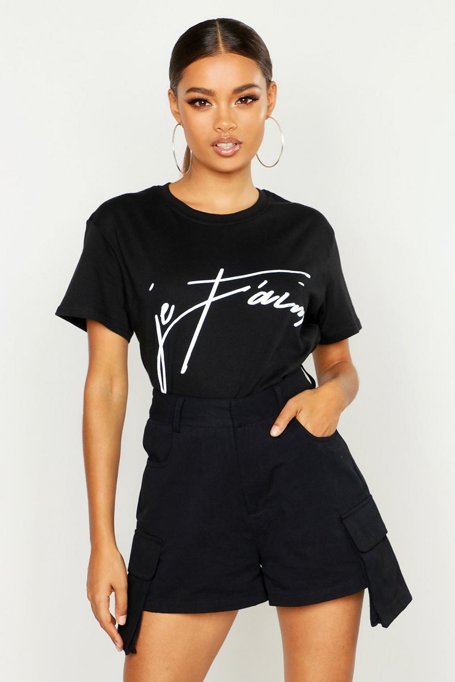 Cropped Je Taime Graphic T-Shirt image number 1