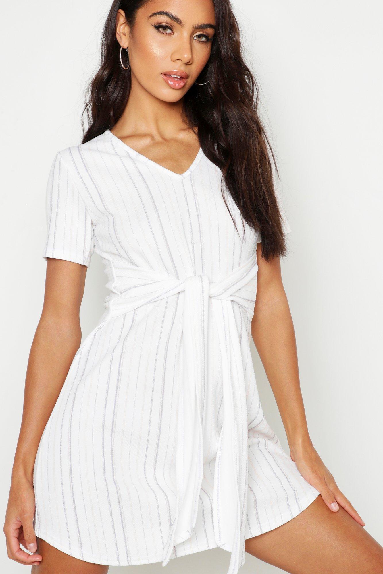 boohoo curve white dress