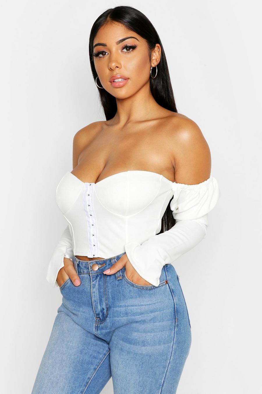 Bustier Puff Sleeve Top image number 1