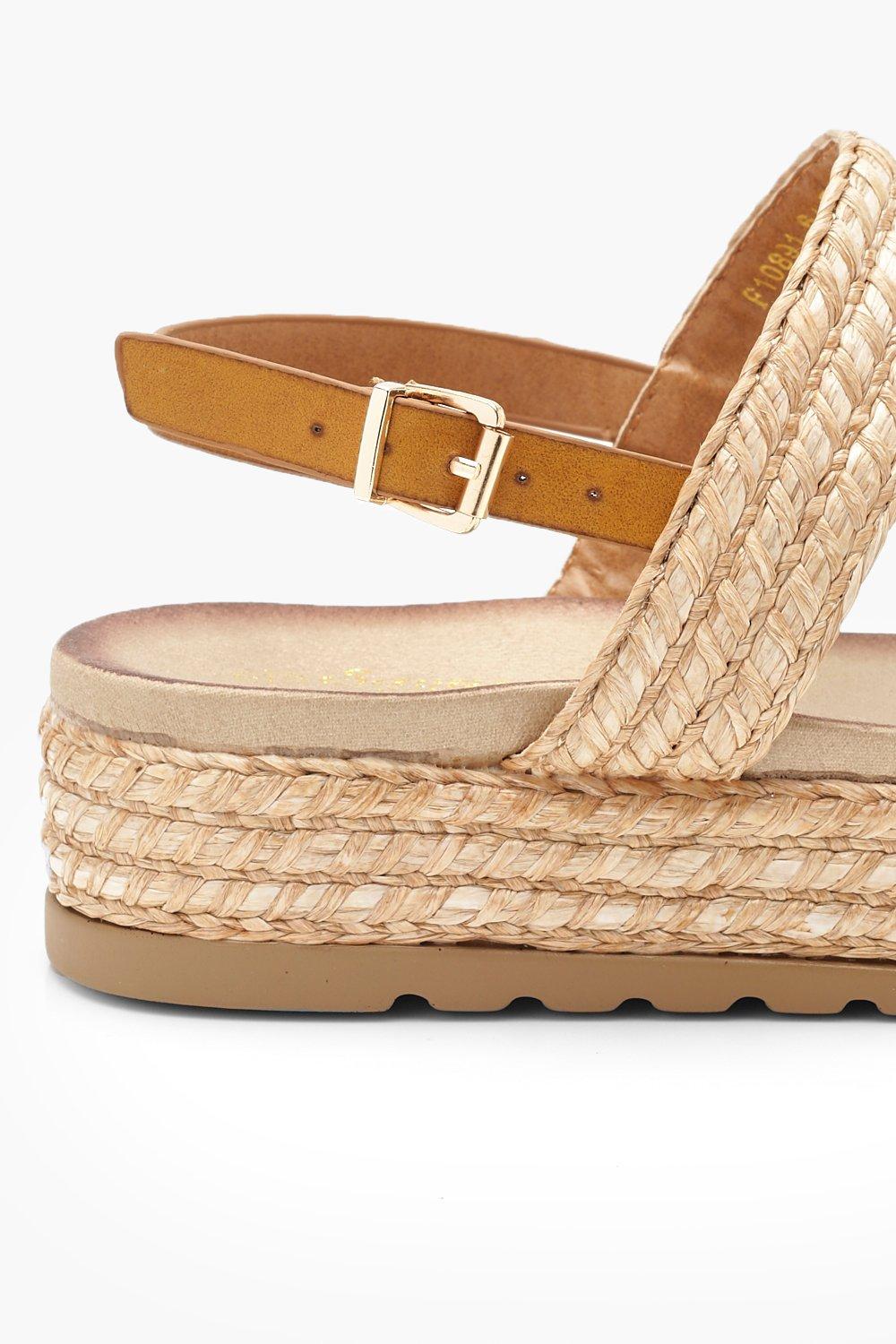 Sandales compensees raphia on sale