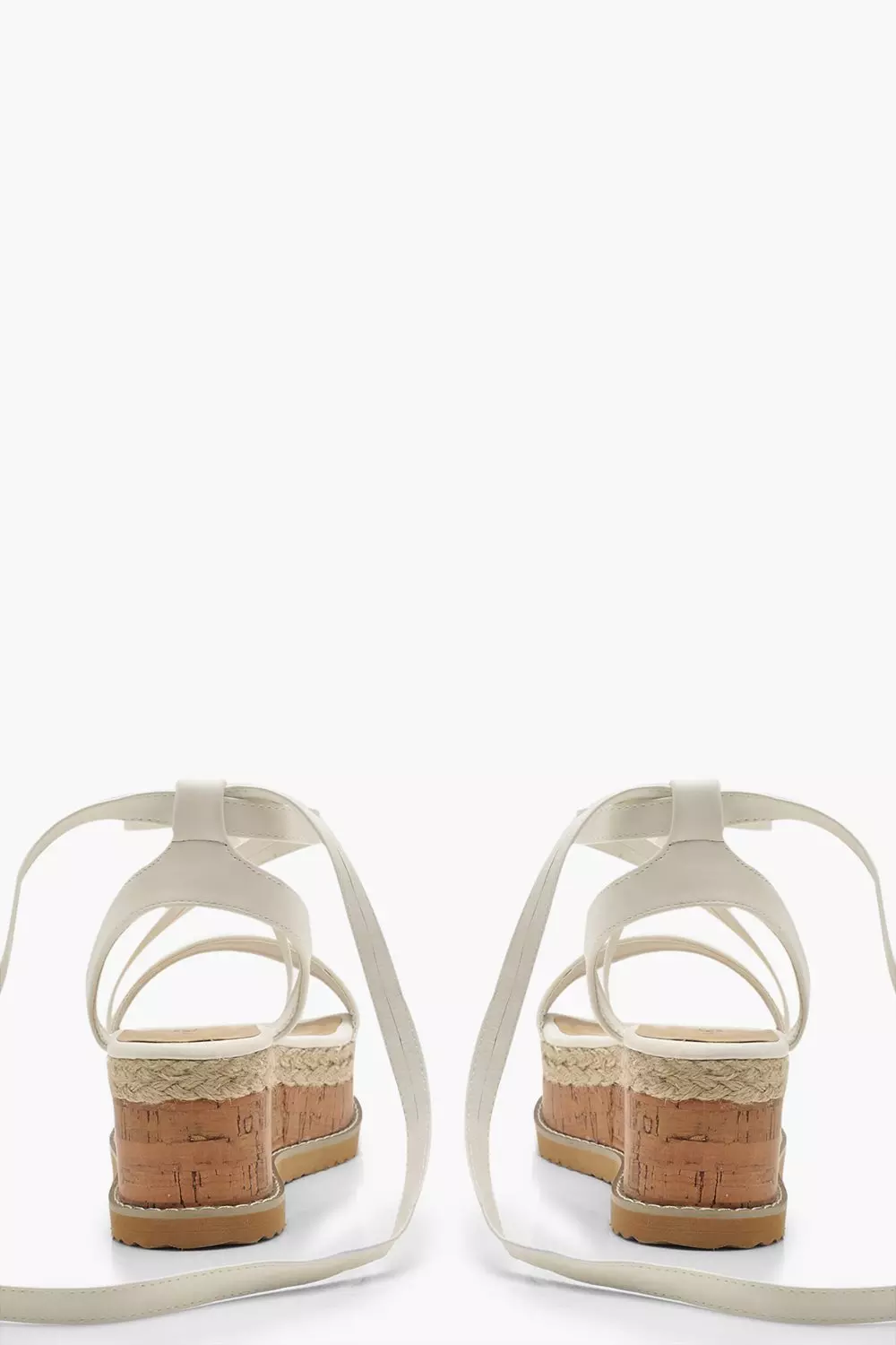 Wrap strap store espadrille flatforms