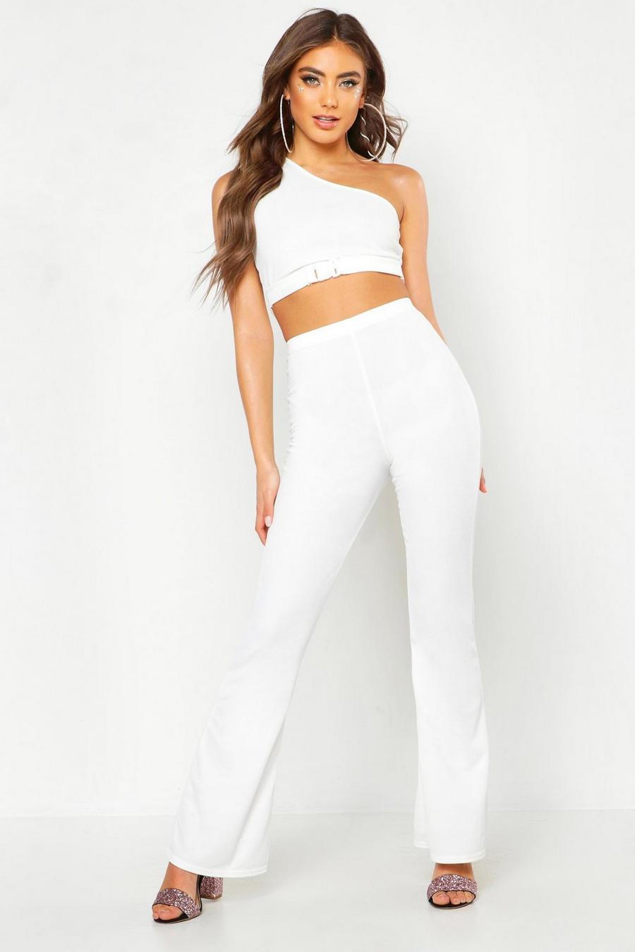 High Waisted Flare Pants image number 1