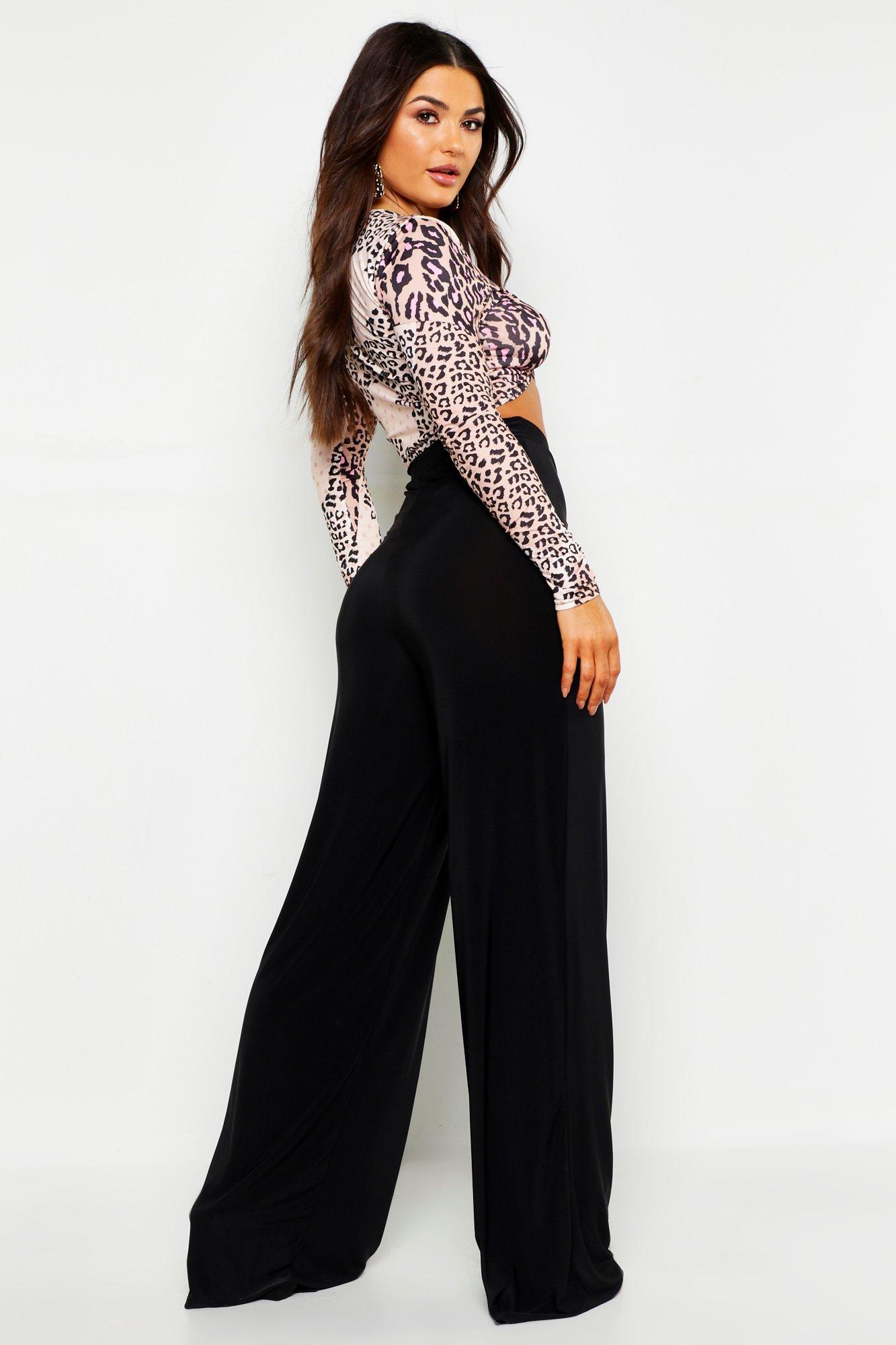 boohoo slinky trousers