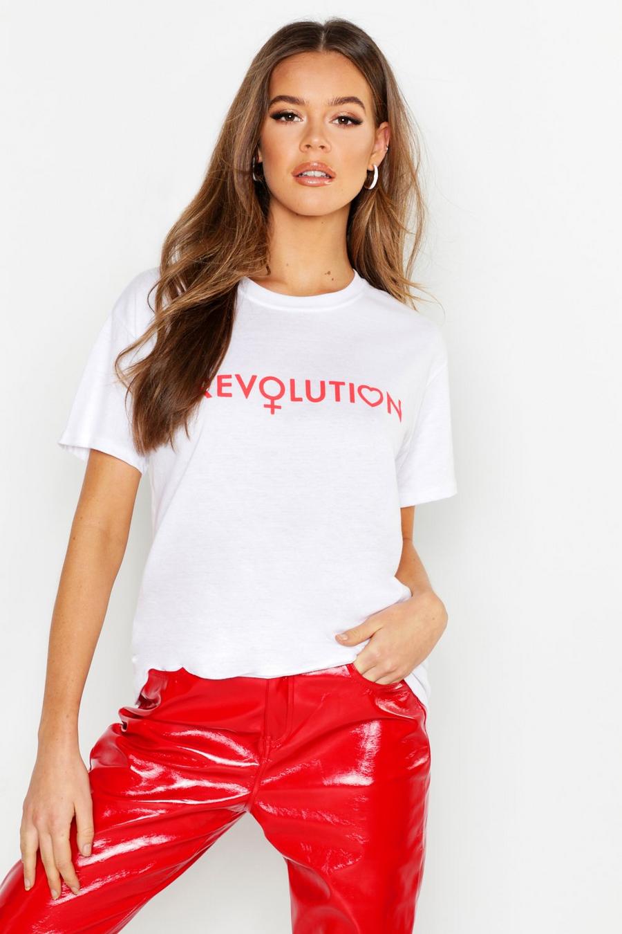 T-shirt con scritta “Revolution” image number 1