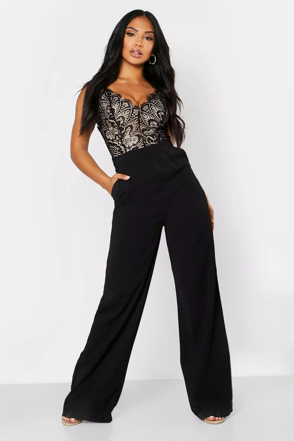 Lace store body jumpsuit