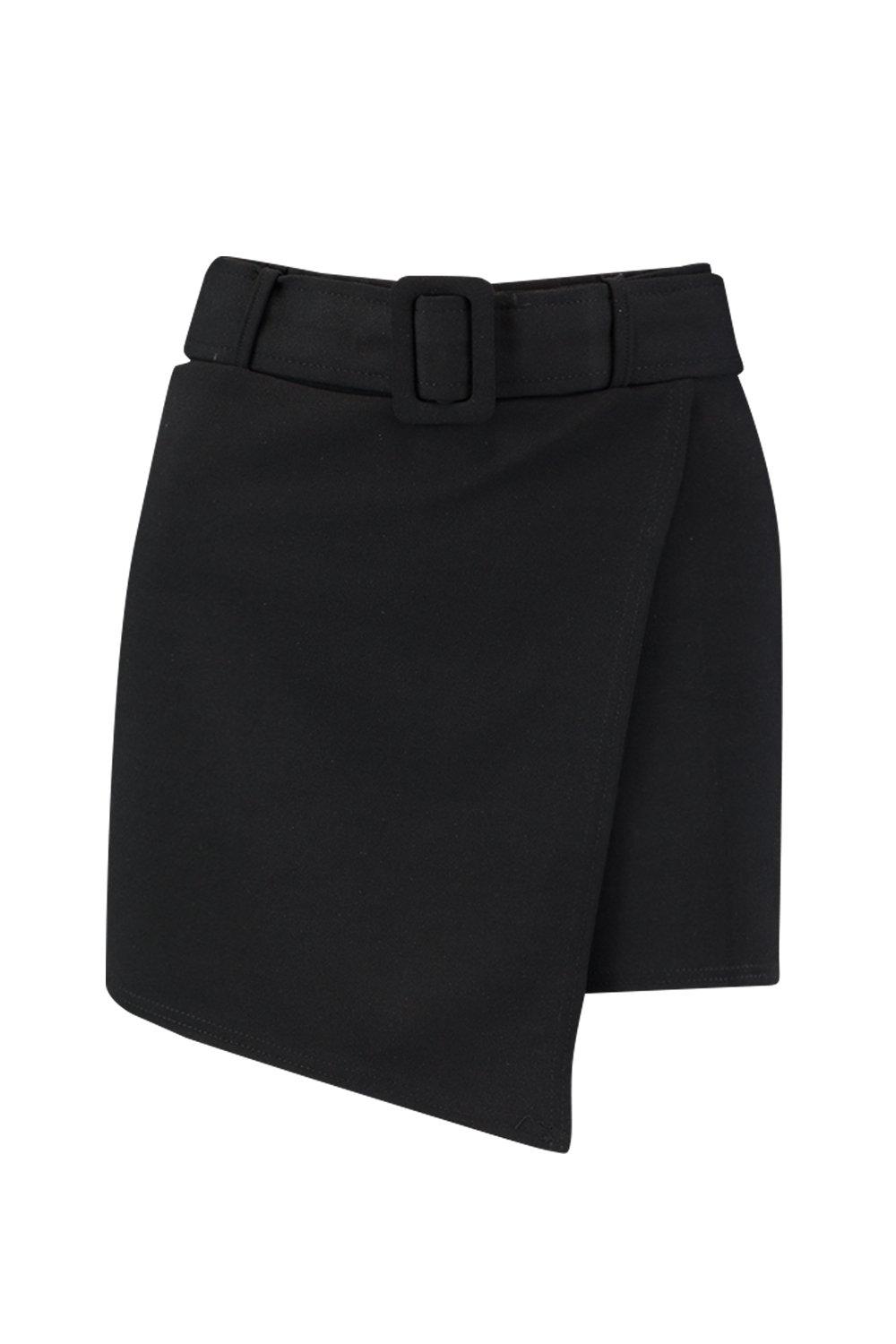 Belted Wrap Front Skort |