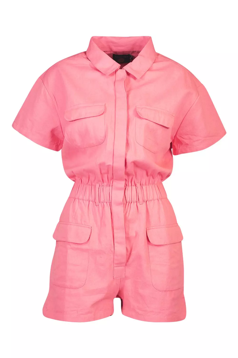 Pink denim hot sale playsuit