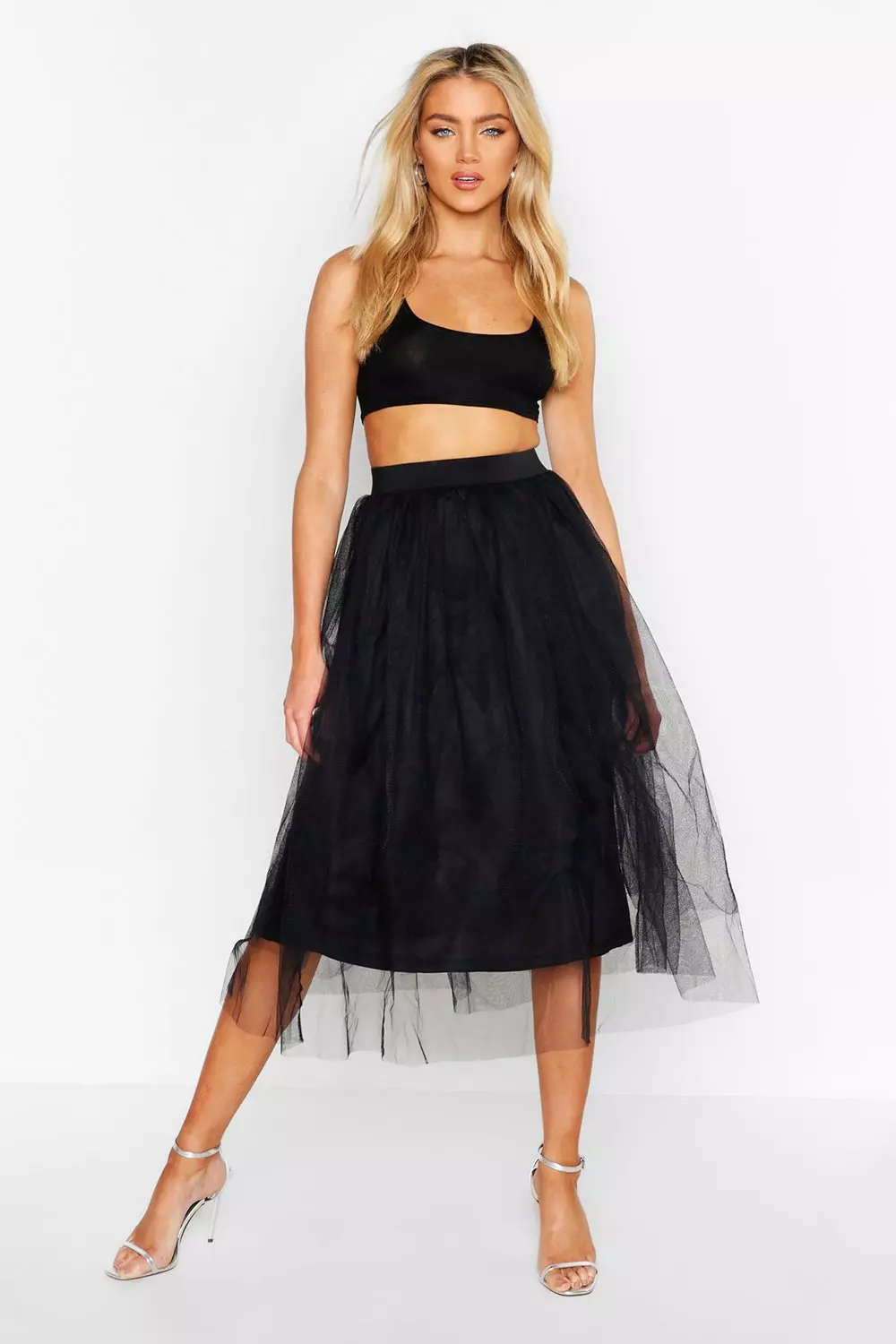 Tulle maxi 2025 skirt boohoo