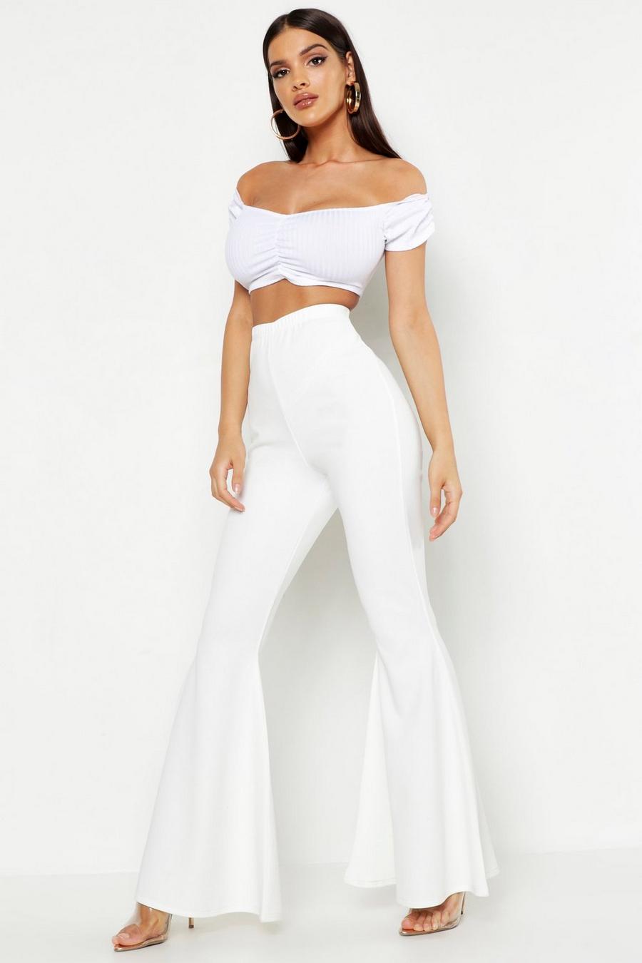 Extreme Wide Leg Stretch Flare Pants image number 1