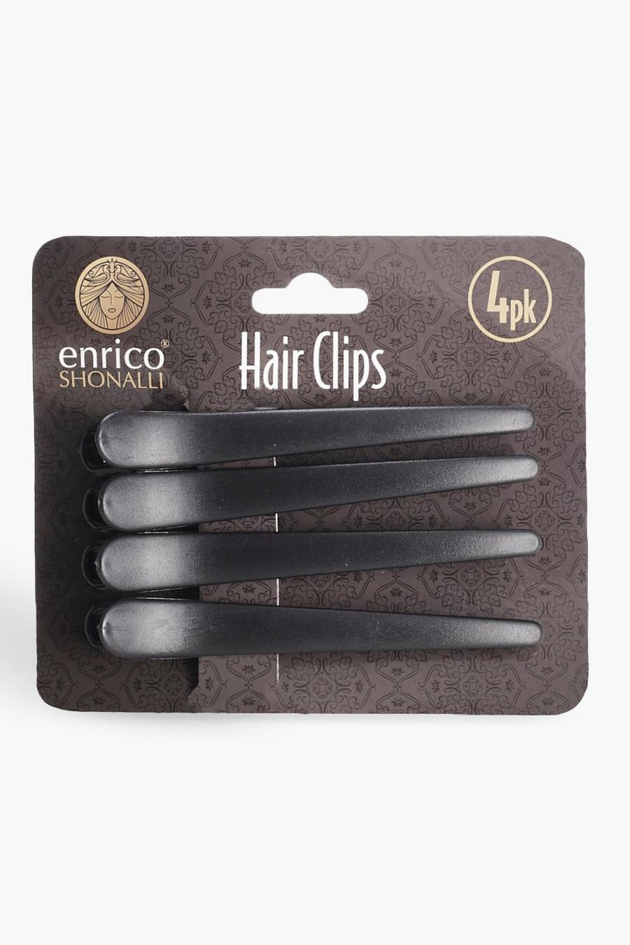 Black Section Hair Clips 4 Pack image number 1