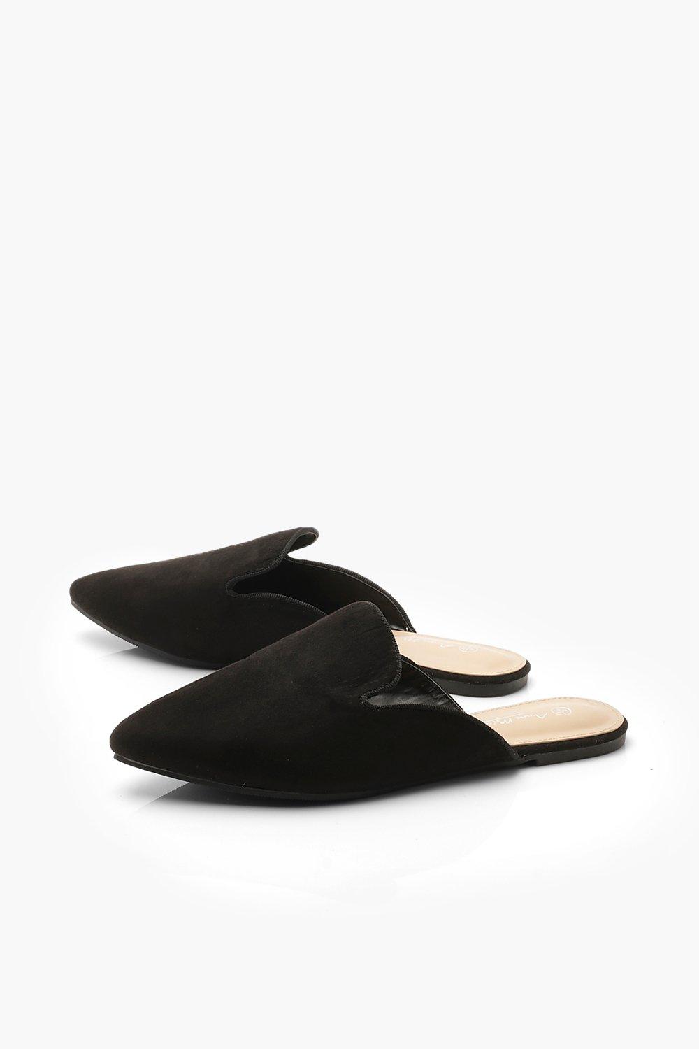 wide fit flat mules