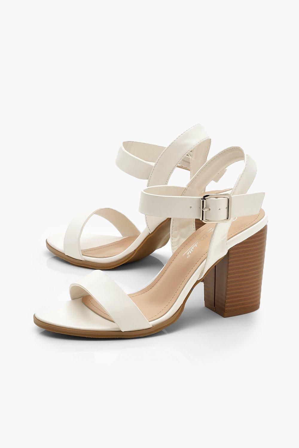 wood block heel sandals