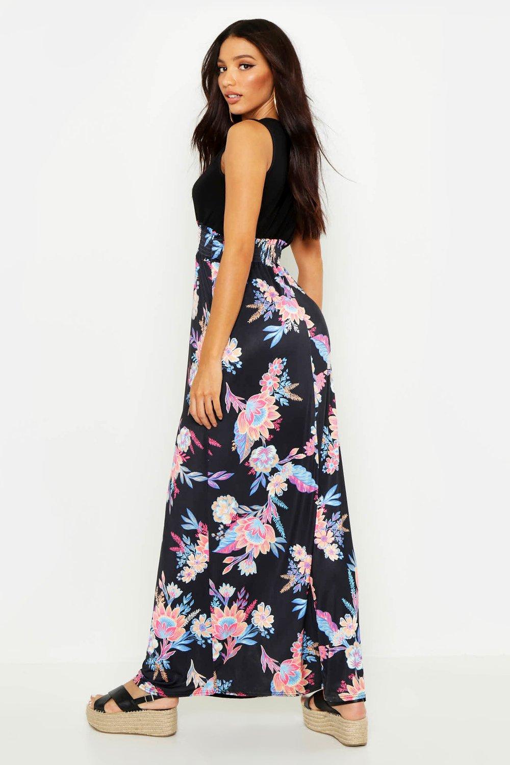 Women's Floral Print Maxi Dress | Boohoo UK