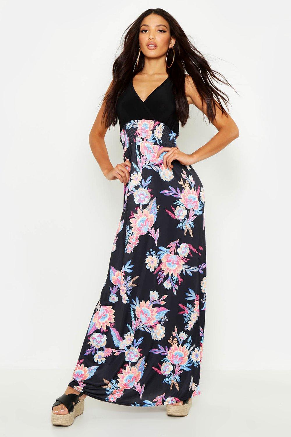 Boohoo maxi 2025 floral dress