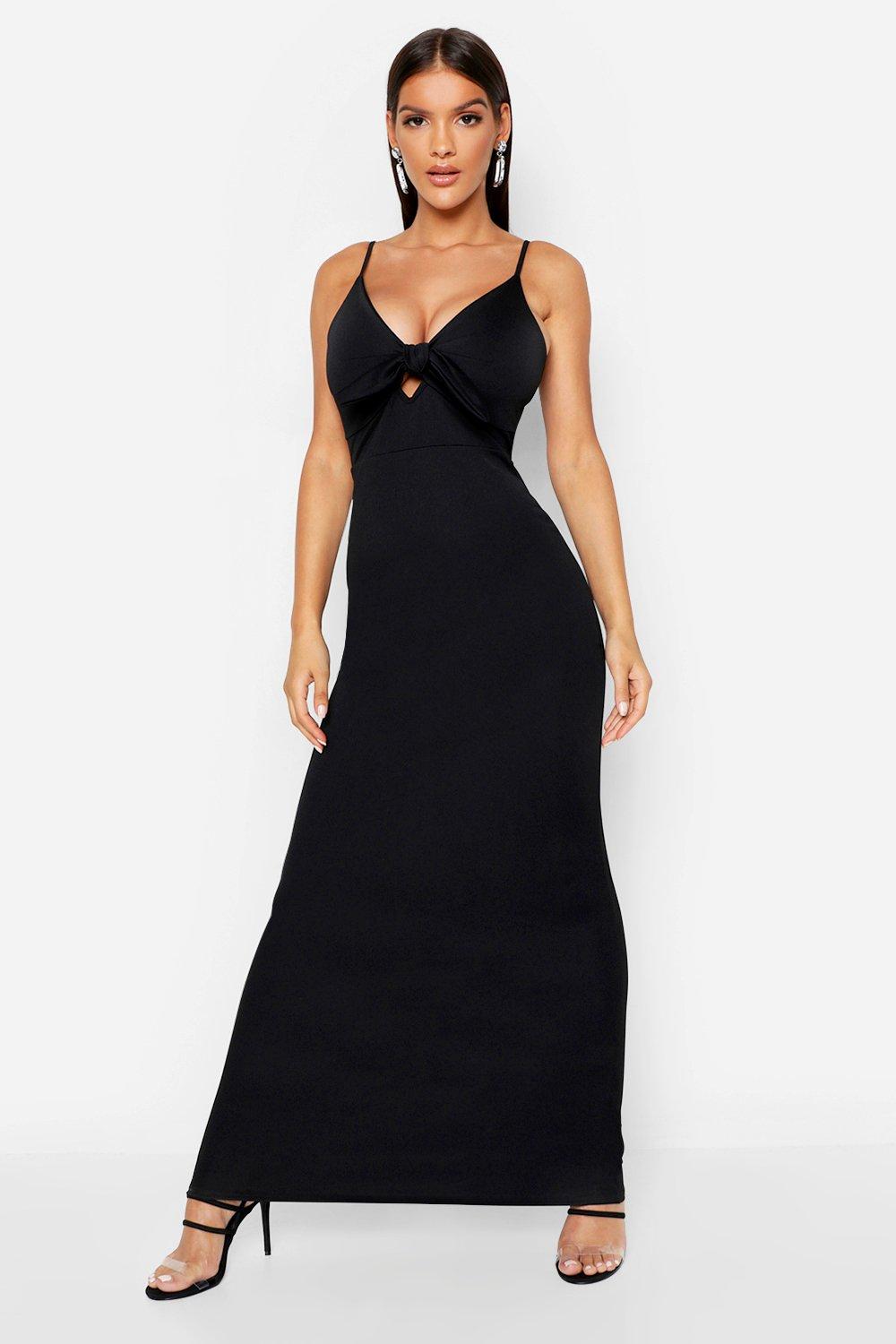 boohoo tie front dress