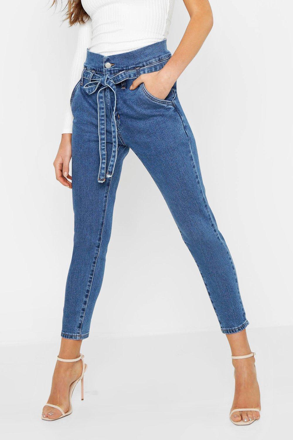 boohoo paperbag jeans