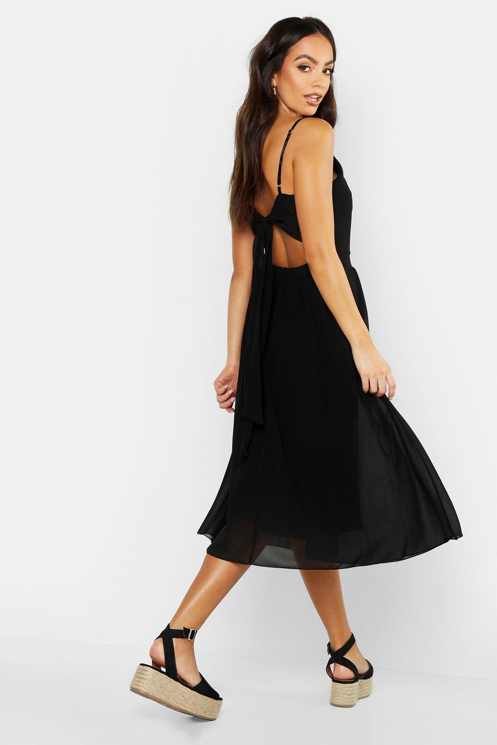 chiffon skater dress