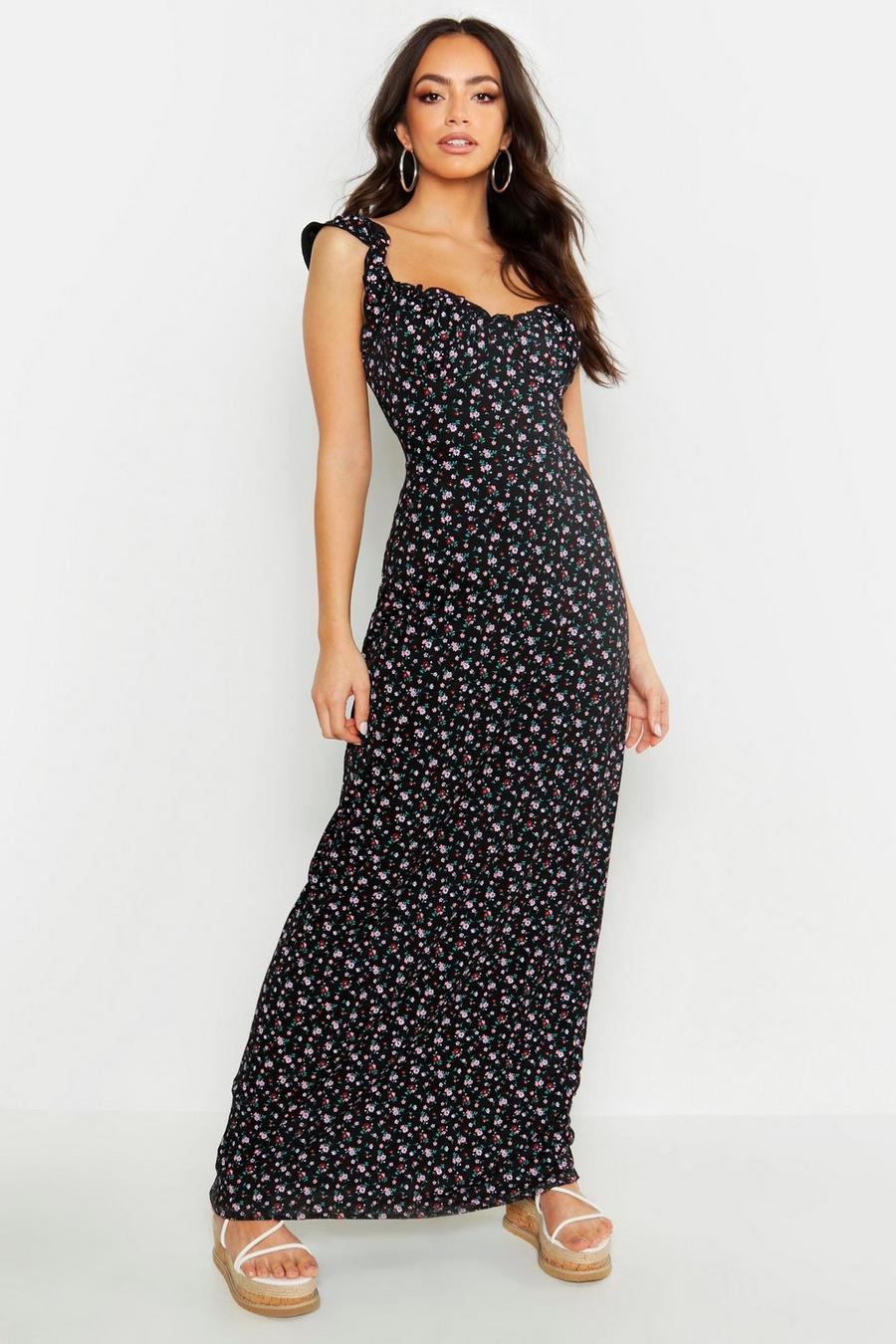 Ditsy Floral Cupped Maxi Dress image number 1
