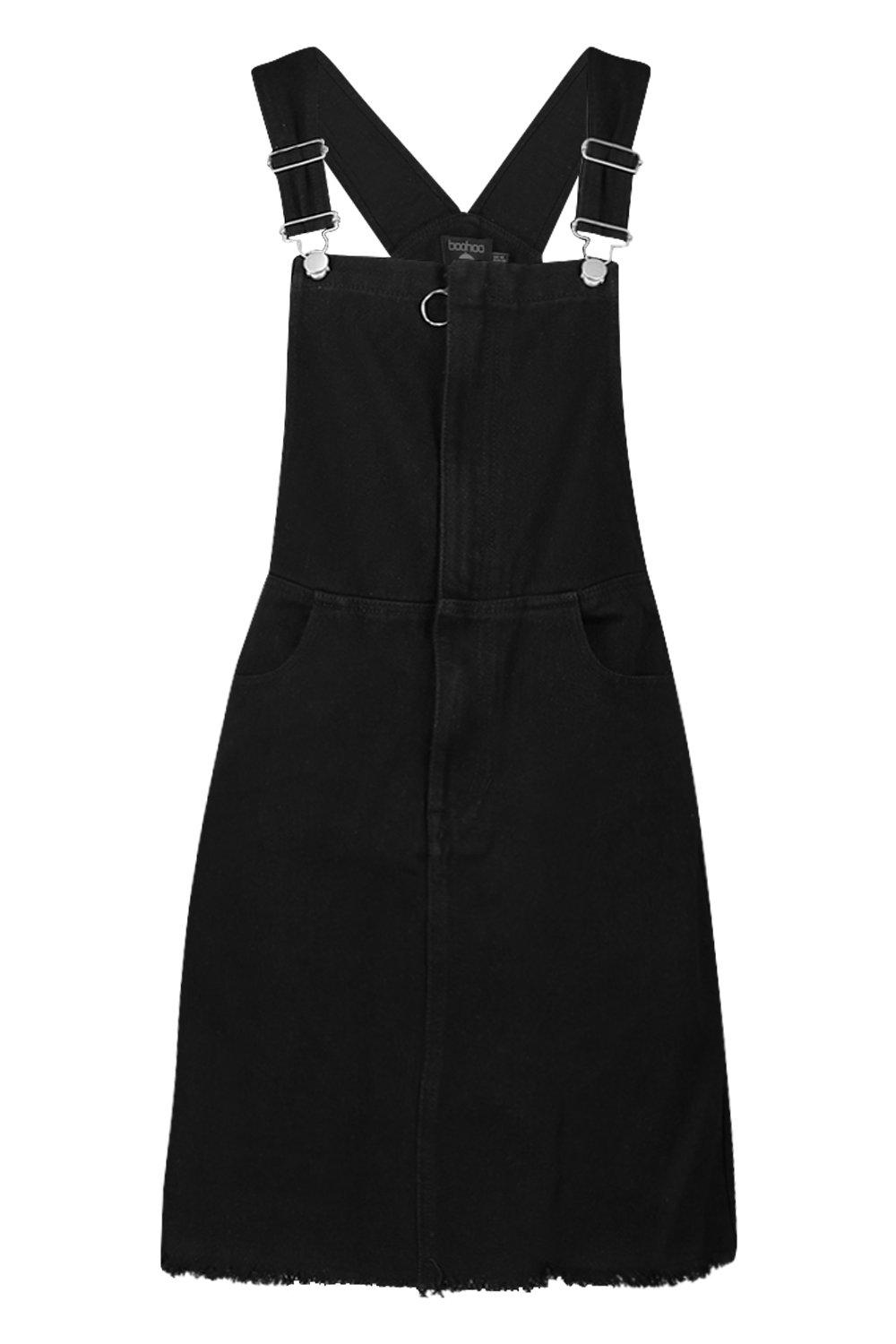 black denim pinafore