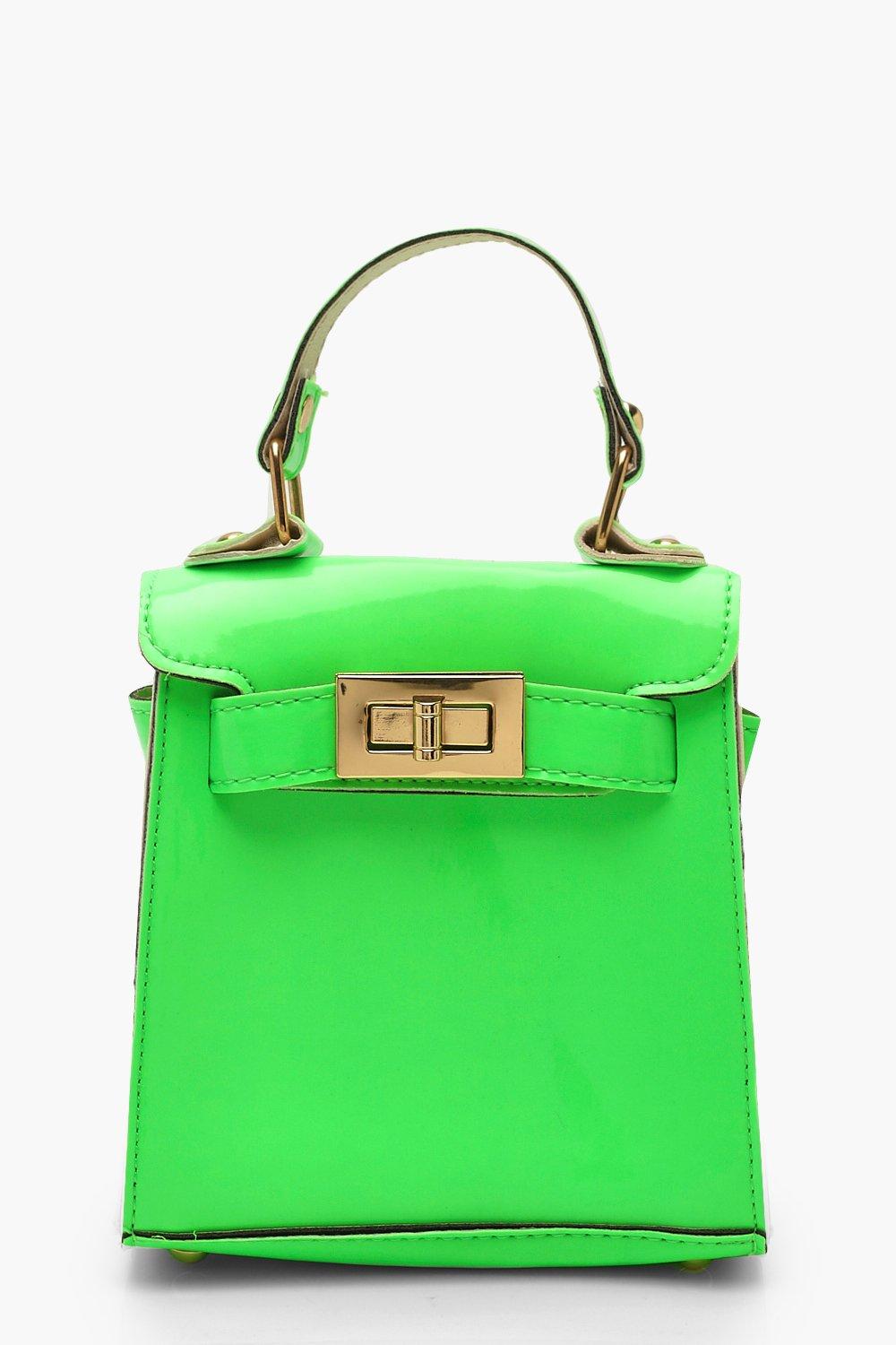 neon green mini bag