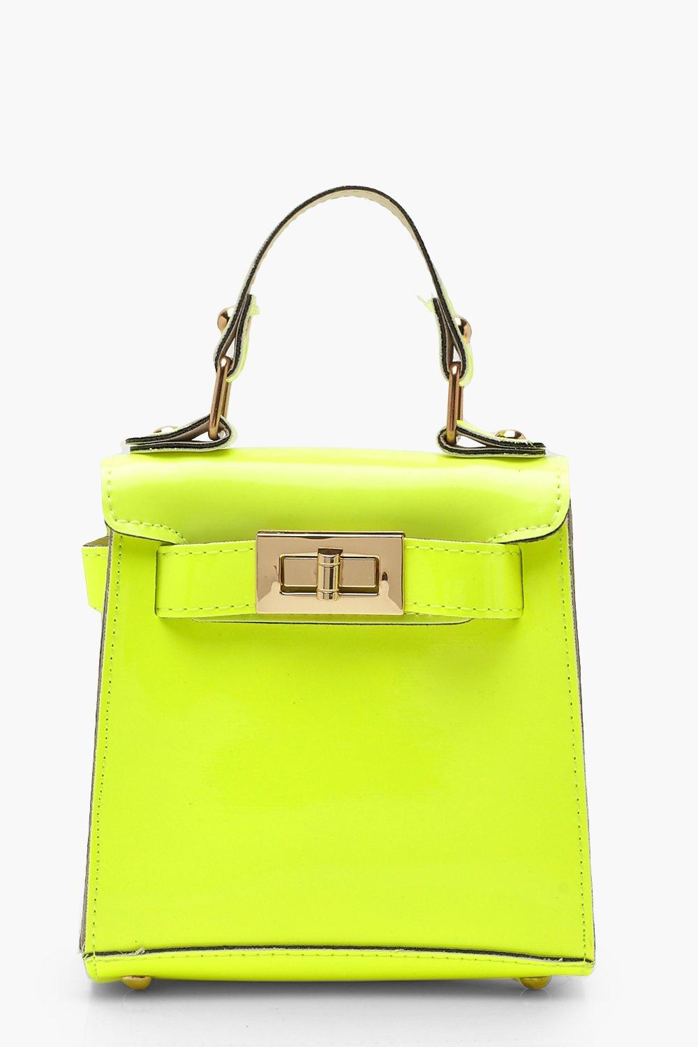 lime neon bag