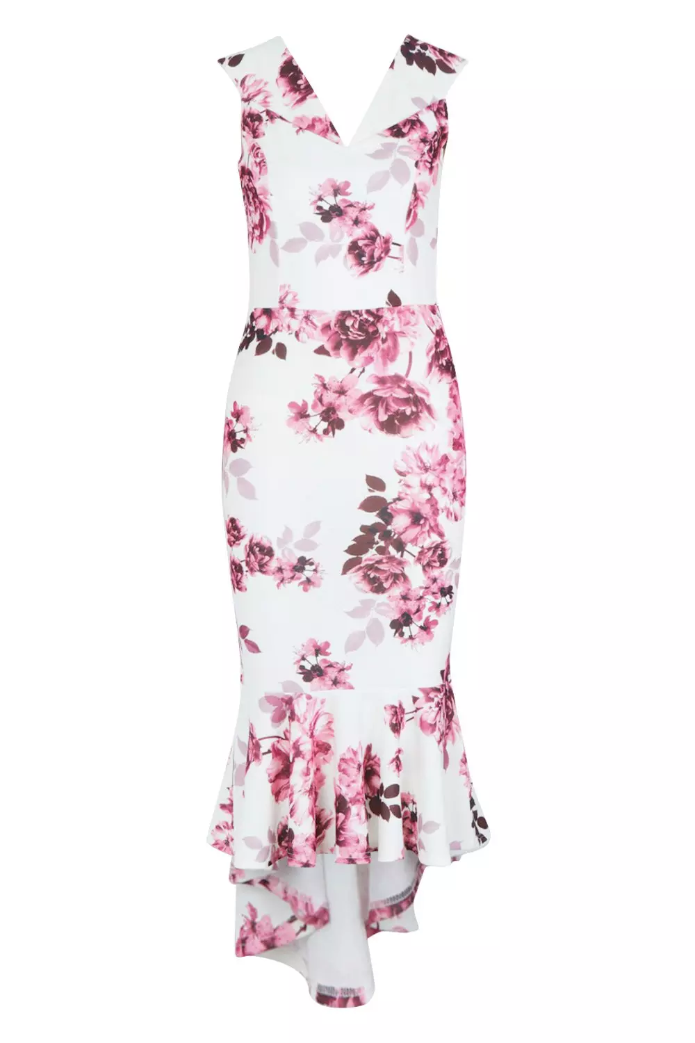 Floral fishtail best sale midi dress