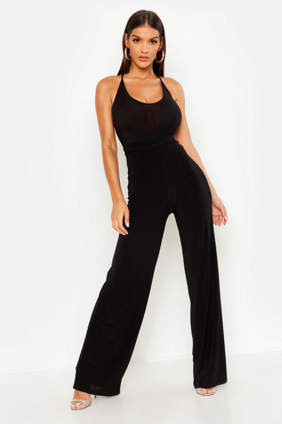 Slinky Wide Leg Palazzo Trousers image number 1