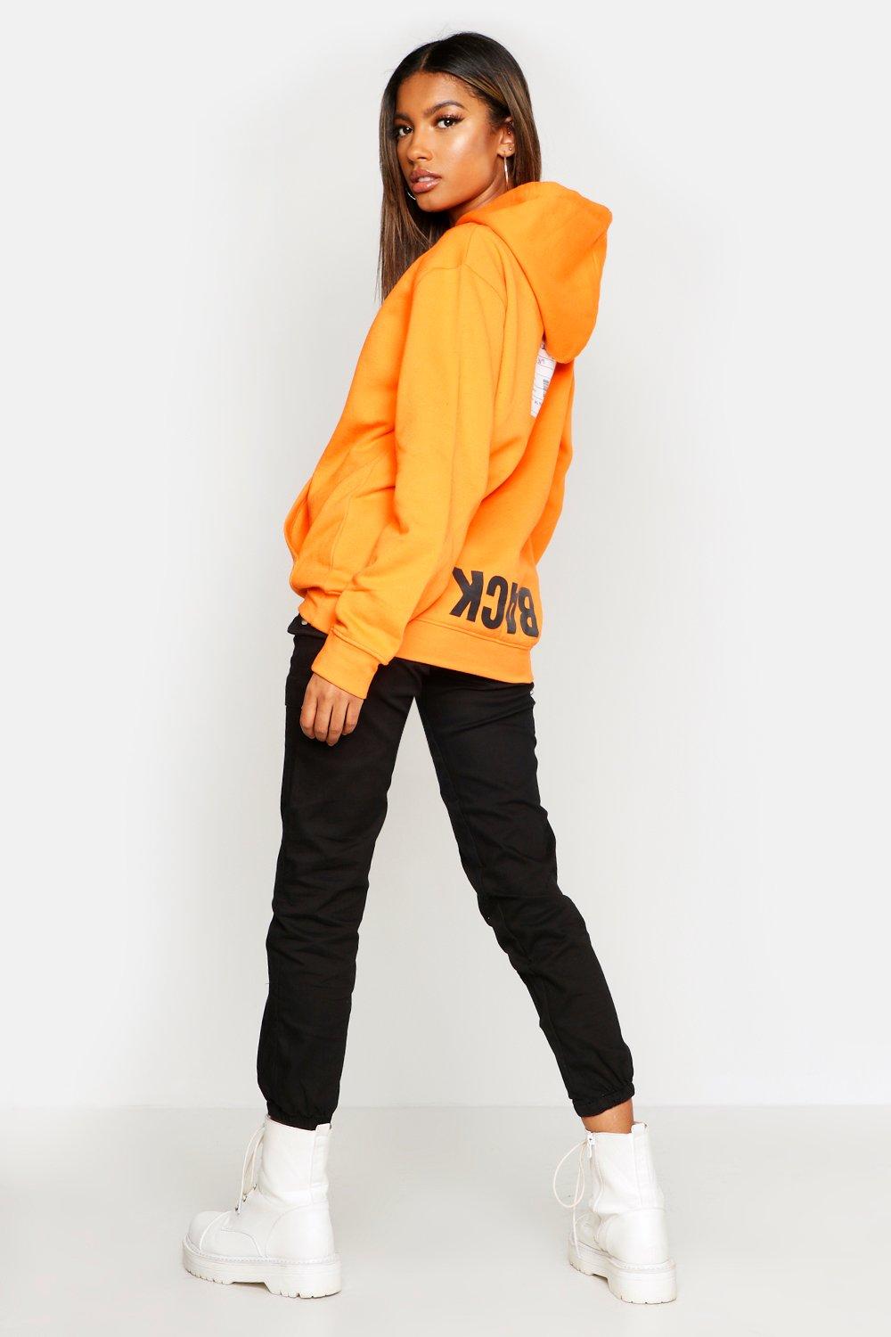 womens slogan hoodie