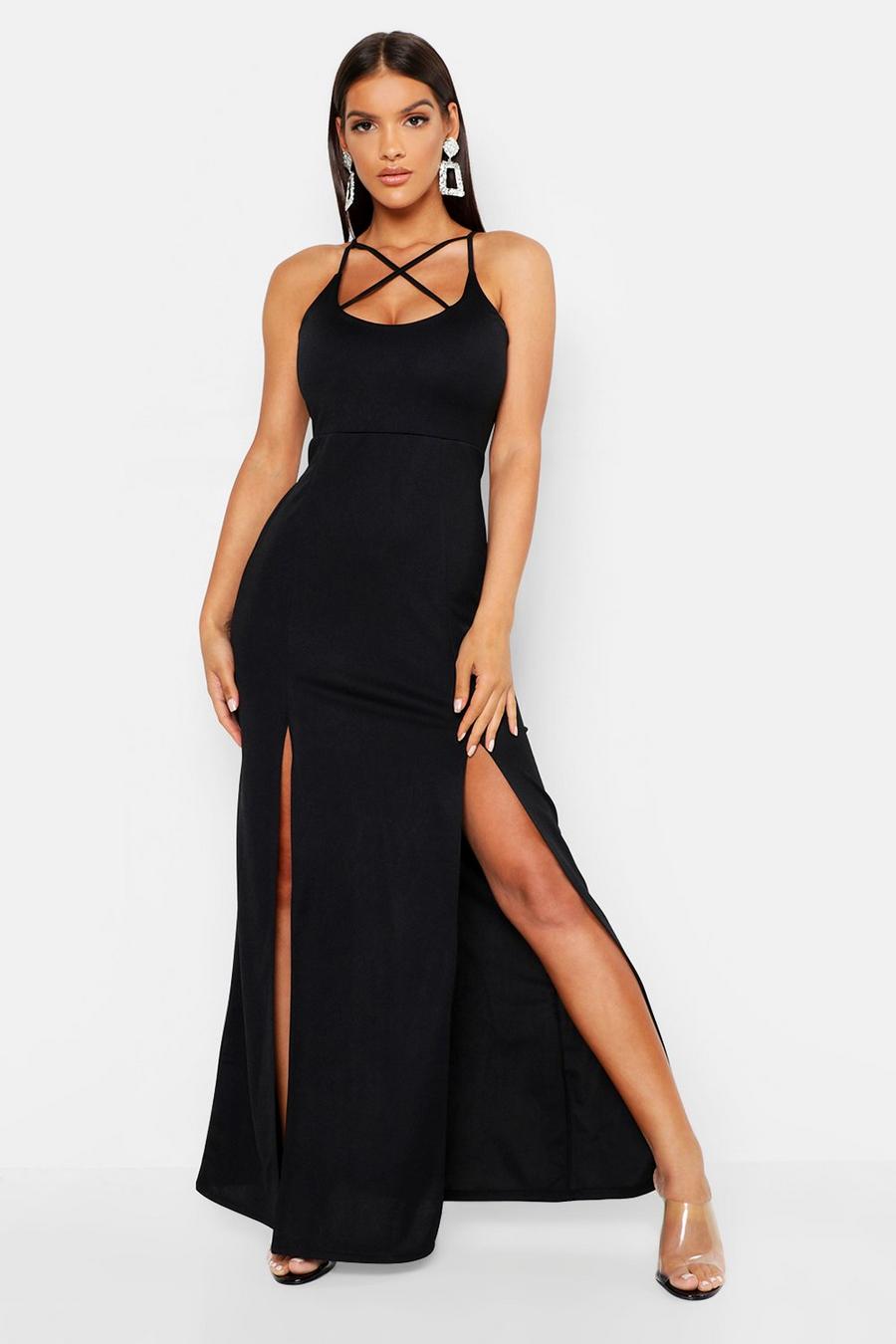 Strappy Plunge Maxi Dress image number 1