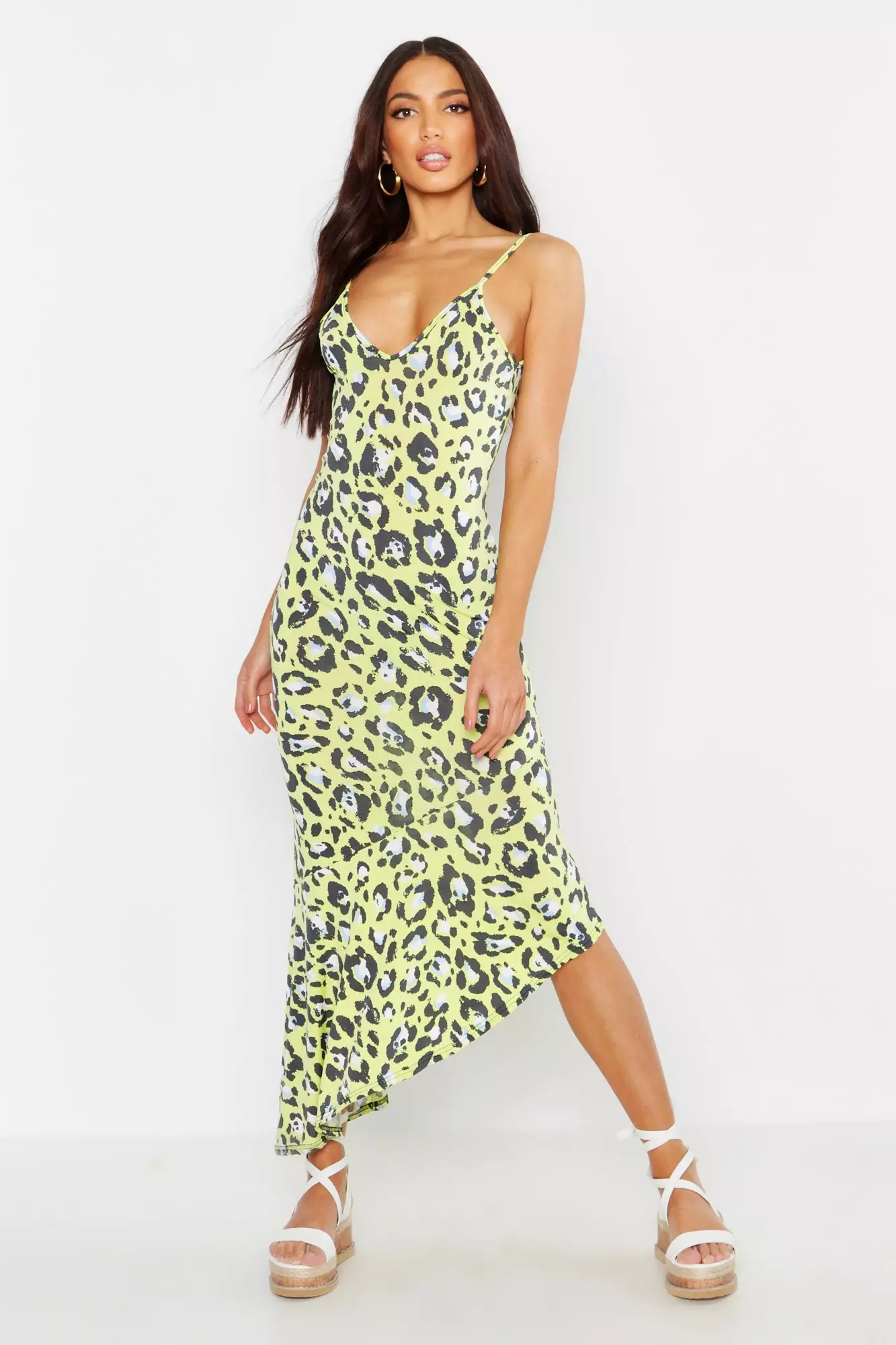 Lime leopard print clearance dress