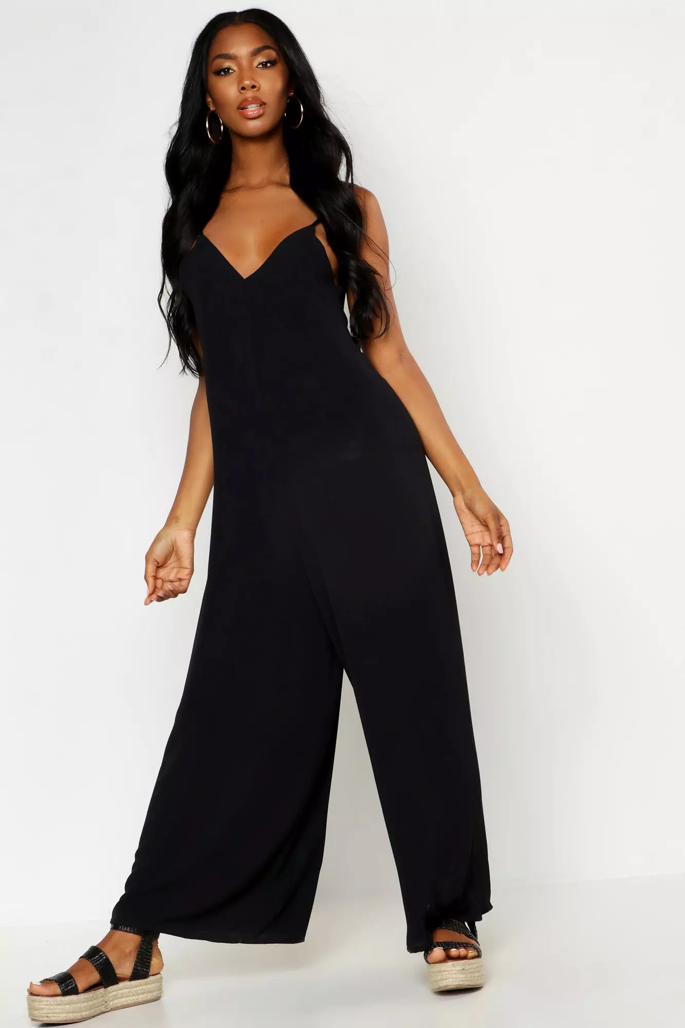 Boohoo cami hot sale jumpsuit