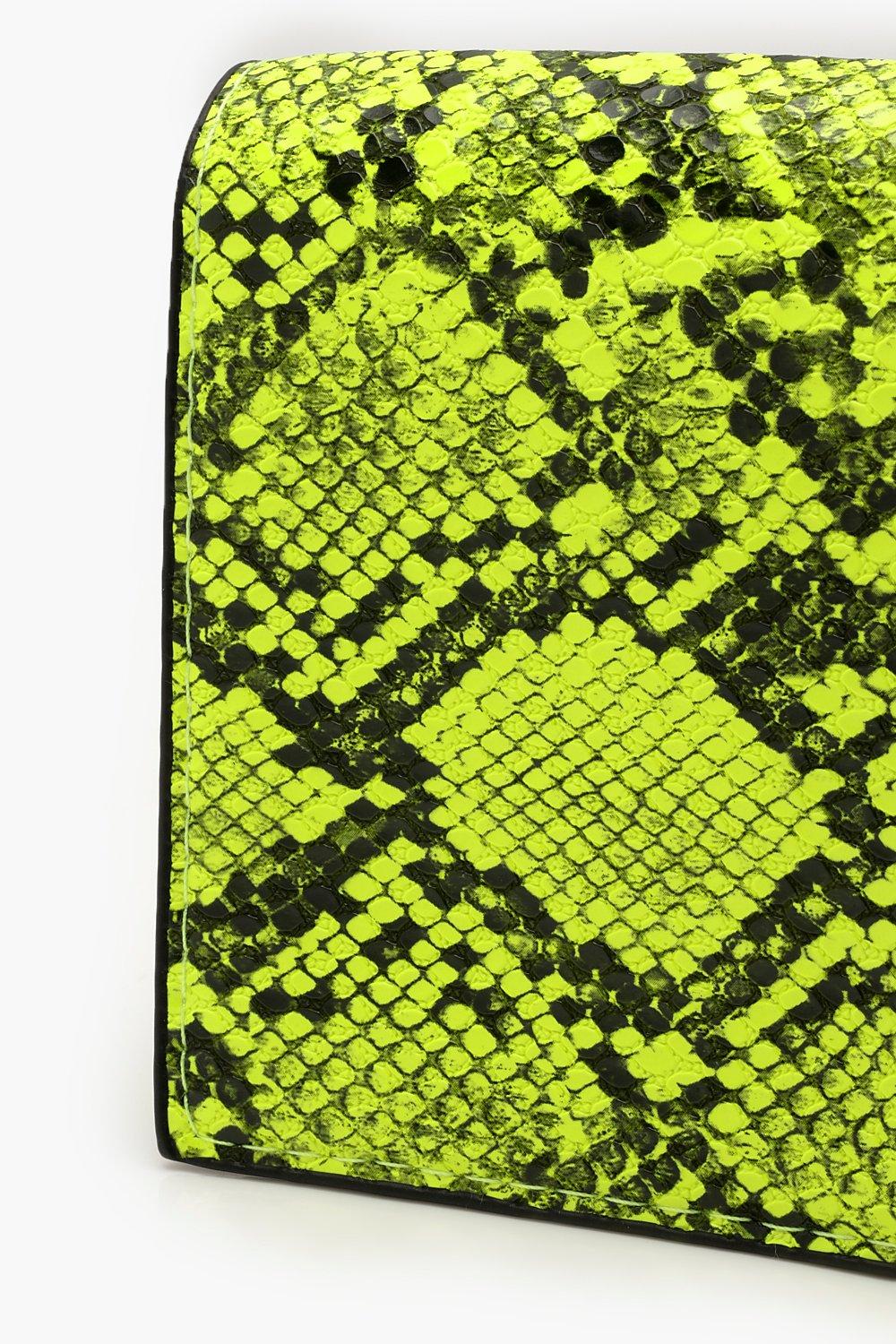 Neon green cheap snake bag