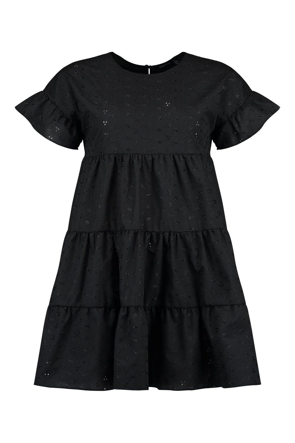 boohoo broderie dress