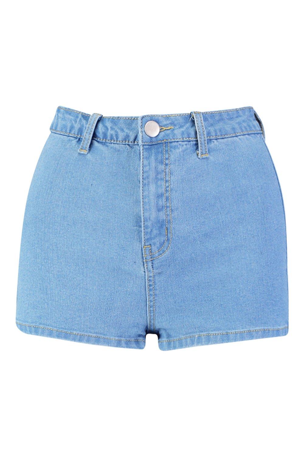 high rise stretch shorts